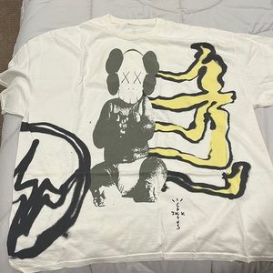 Kaws x cactus jack graphic t shirt brand new size xl